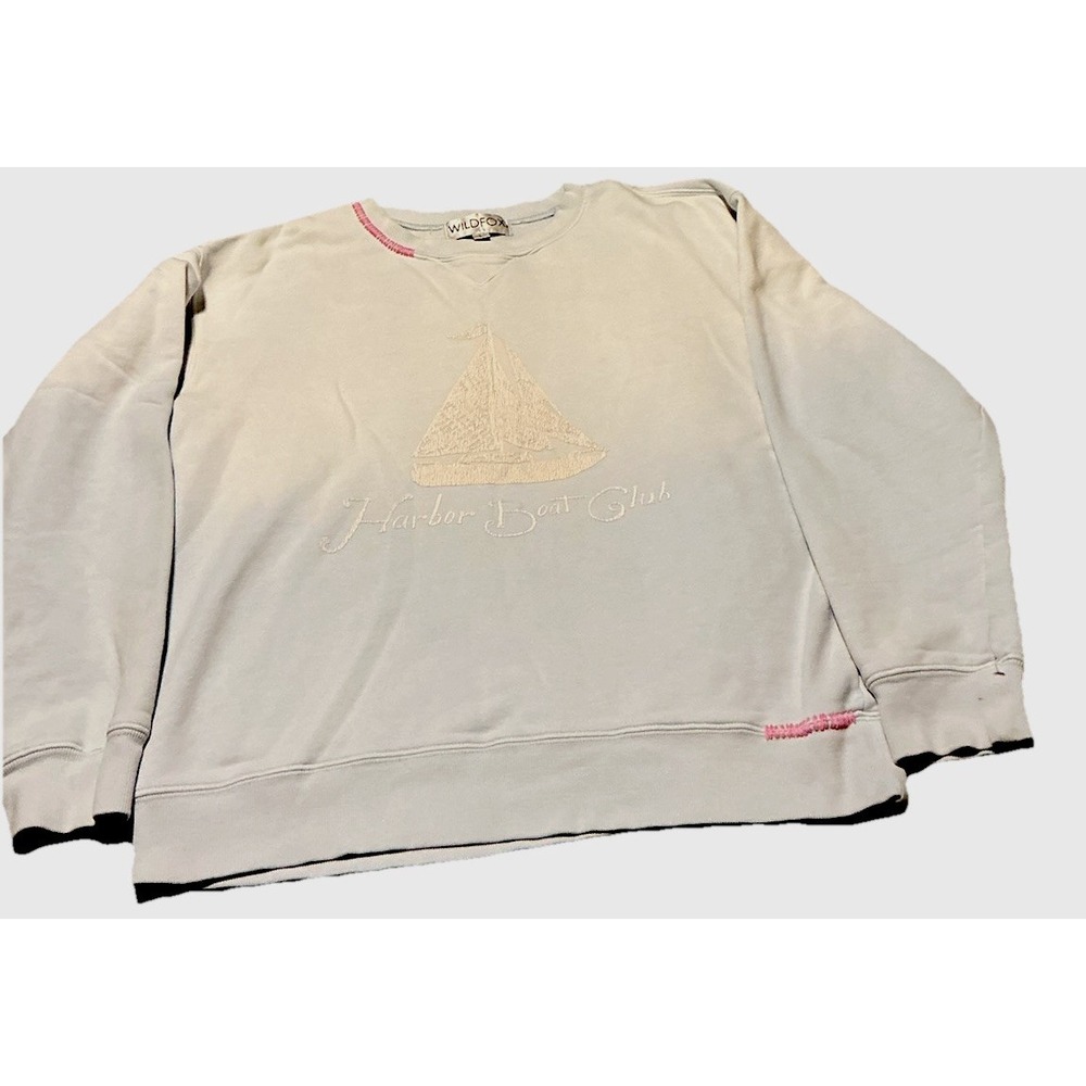 Wildfox Light Faded Blue Harbor‎ Boat Club Lounge Casual Size Large